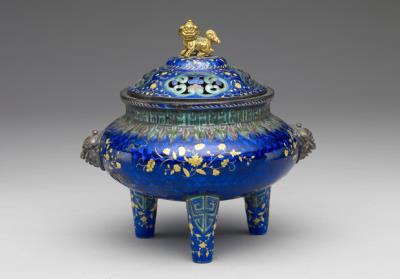 图片[2]-Gilded champleve incense burner, Qing dynasty (1644-1911).-China Archive